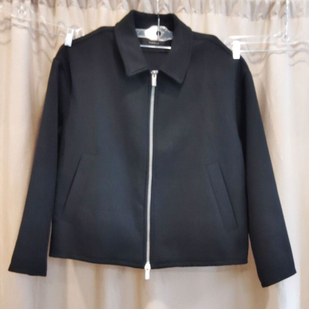 PacSun Women’s Black Wool Blend Blouson Jacket - Medium